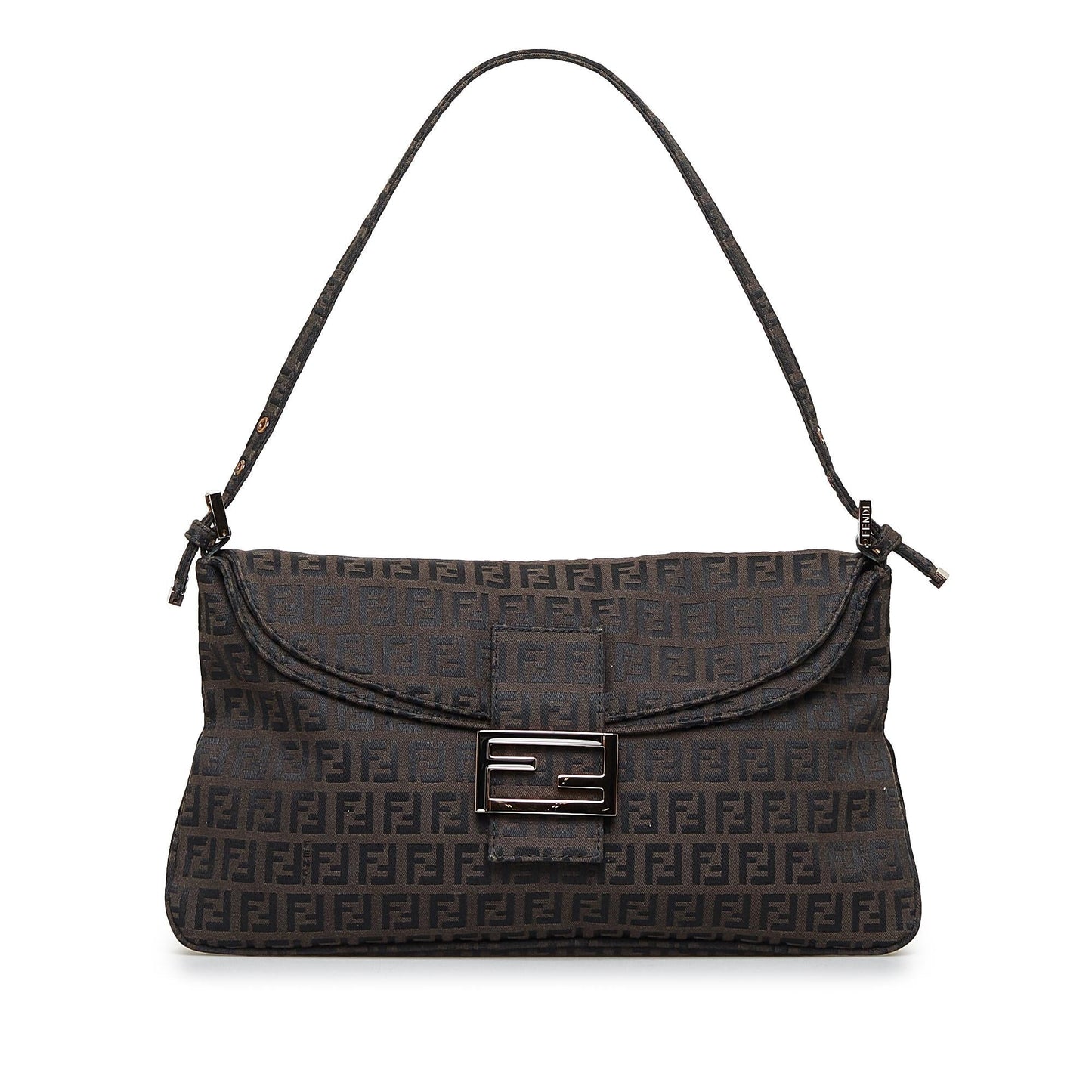 Fendi Zucchino Double Flap Baguette (RIWGfn)