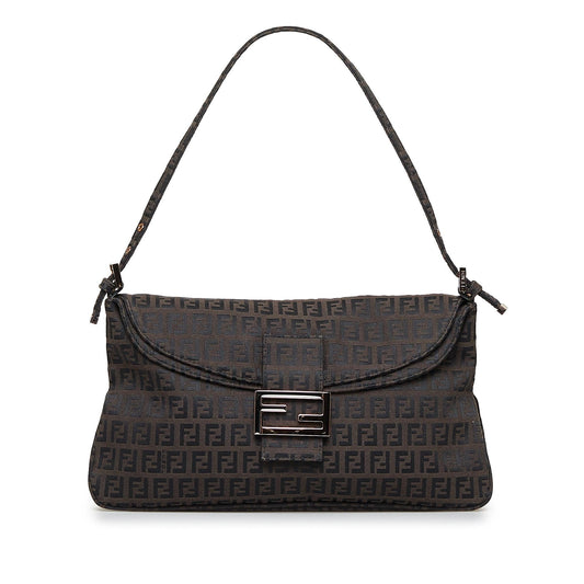 Fendi Zucchino Double Flap Baguette (RIWGfn)