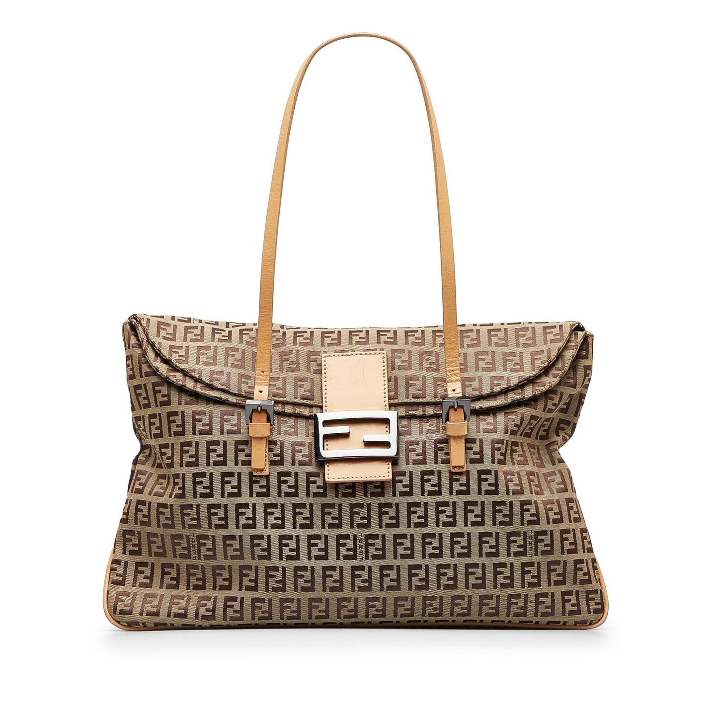 Fendi Zucchino Double Flap Tote (wgkC7B)
