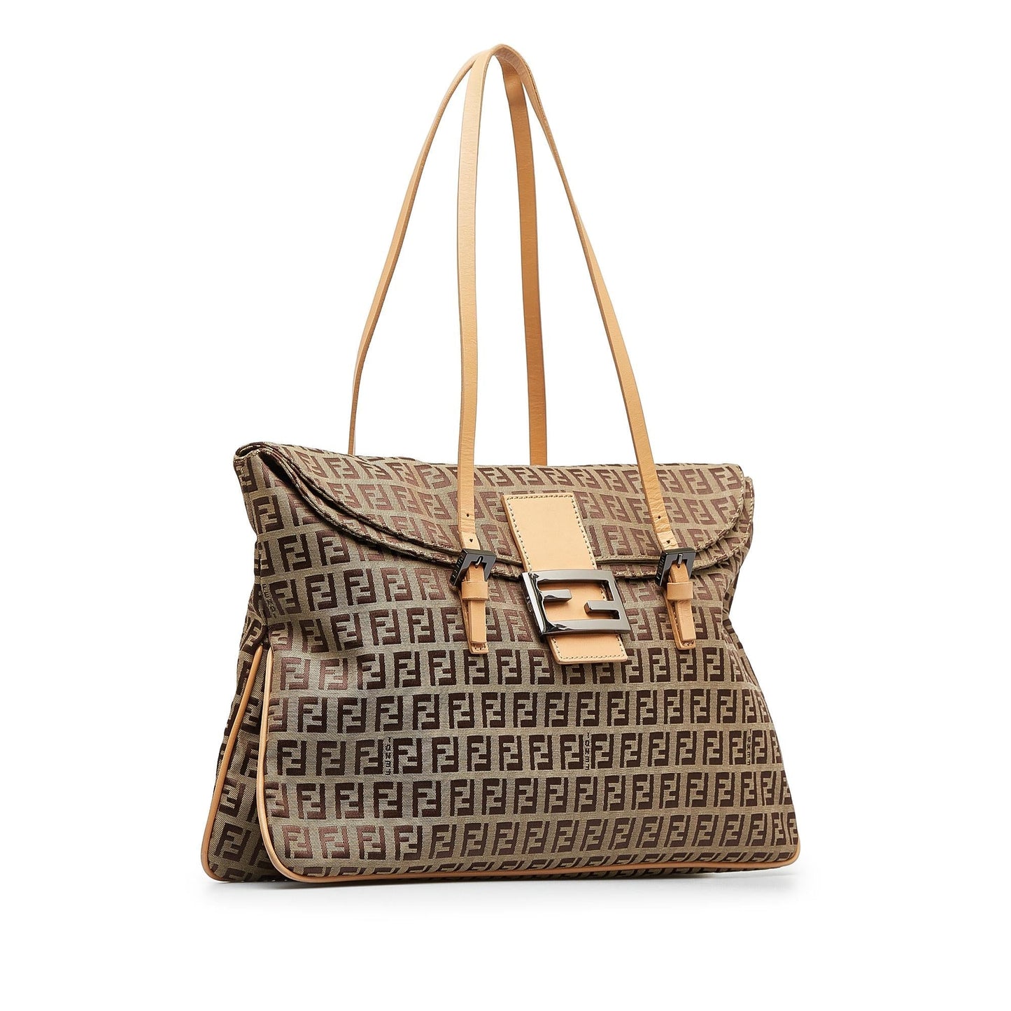 Fendi Zucchino Double Flap Tote (wgkC7B)