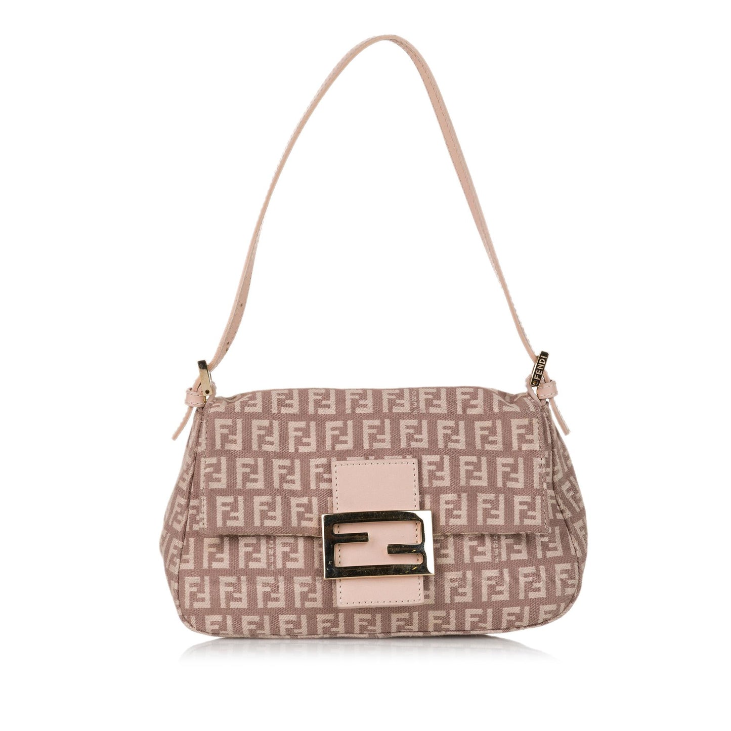 Fendi Zucchino Mamma Forever Canvas Baguette (31593)