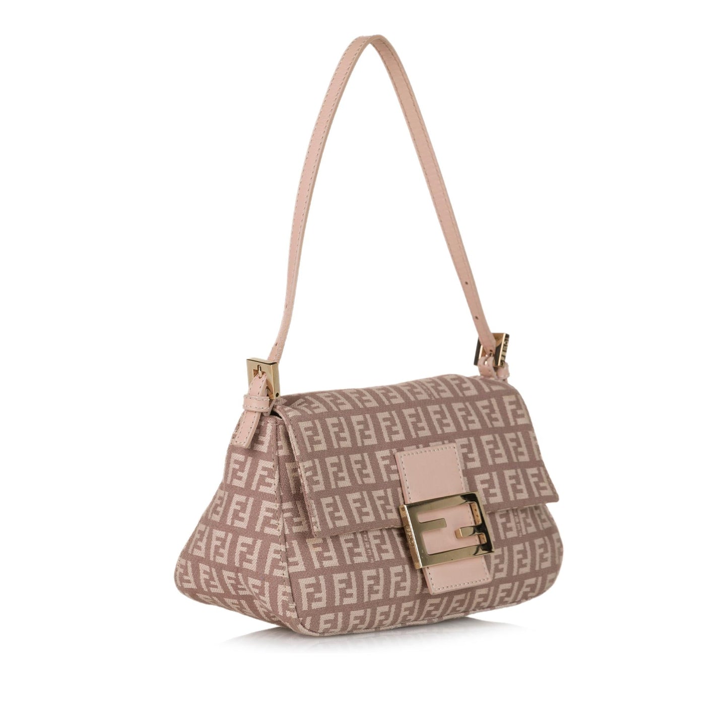 Fendi Zucchino Mamma Forever Canvas Baguette (31593)