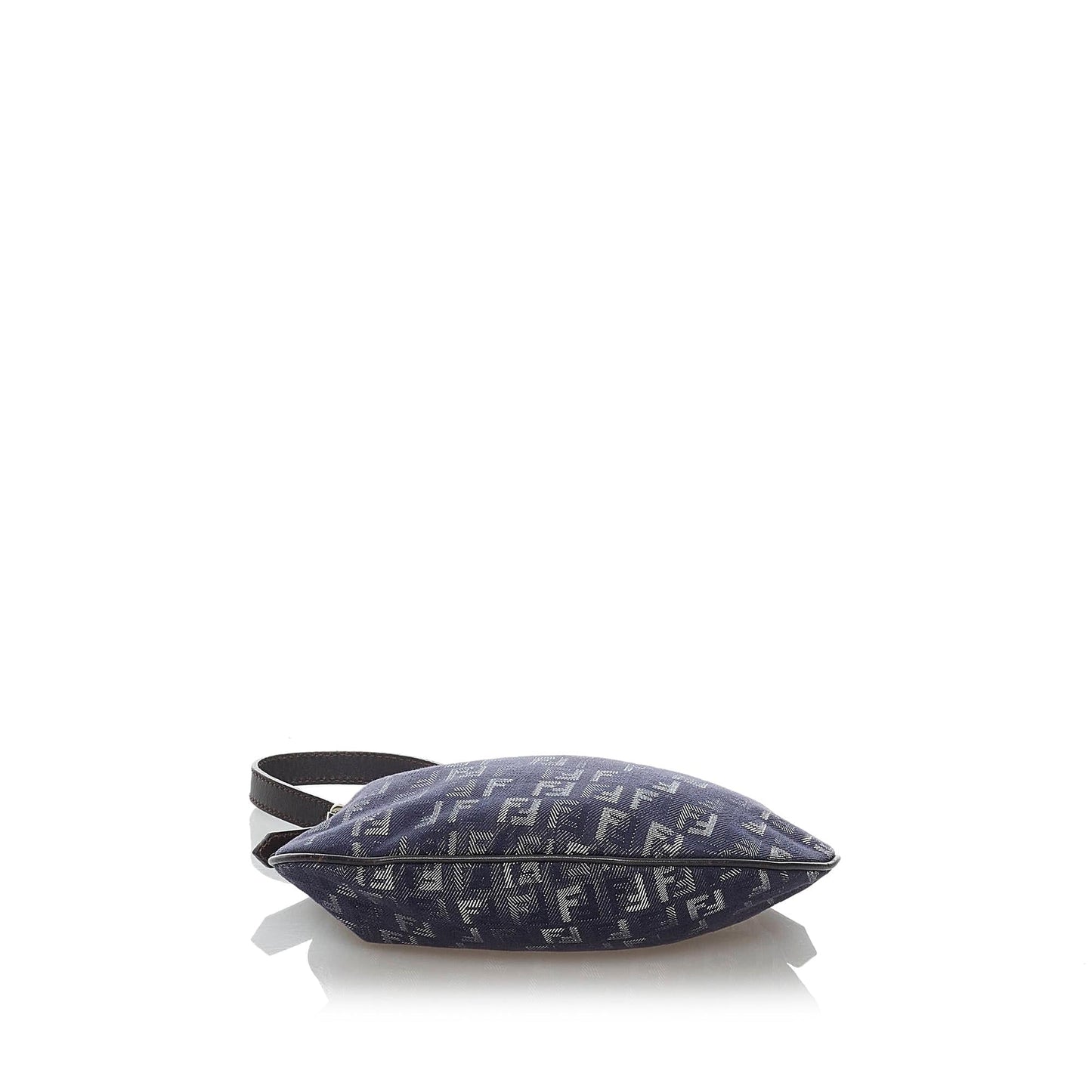 Fendi Zucchino Oyster Canvas Shoulder Bag (29702)