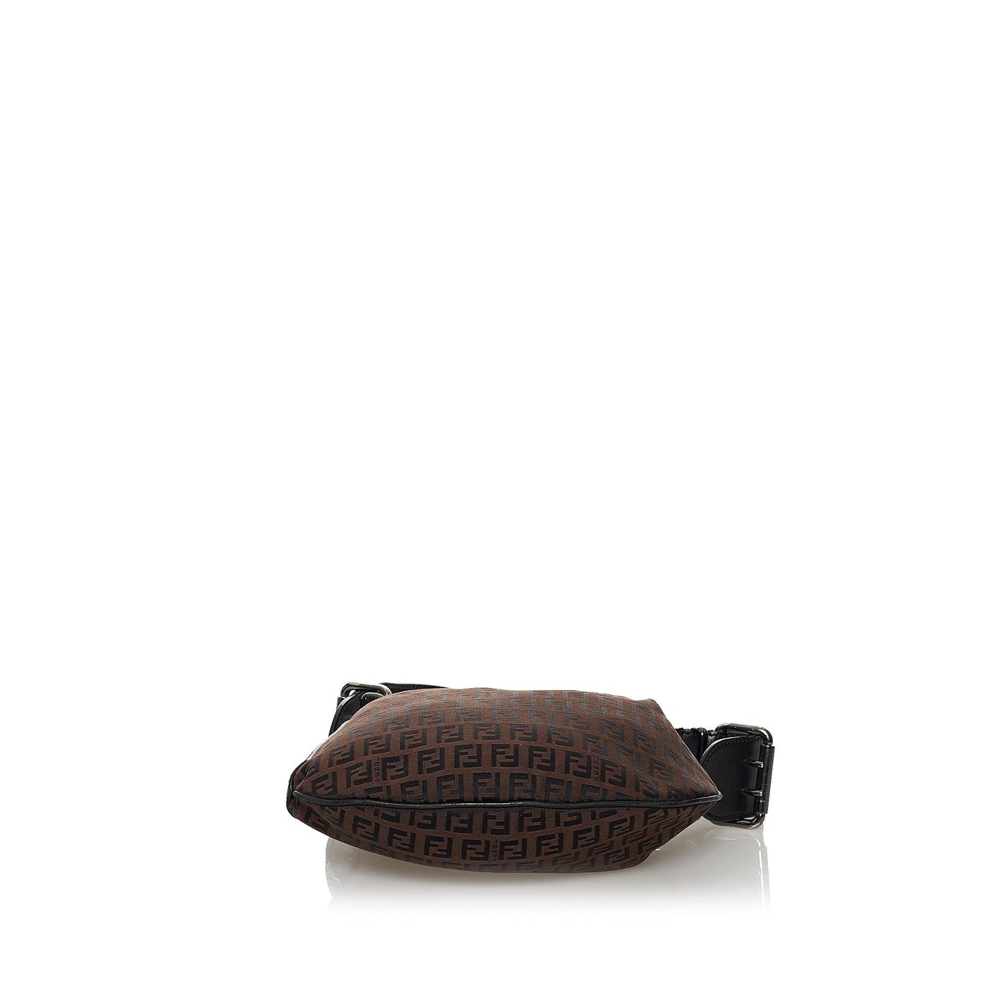 Fendi Zucchino Oyster Canvas Shoulder Bag (30243)