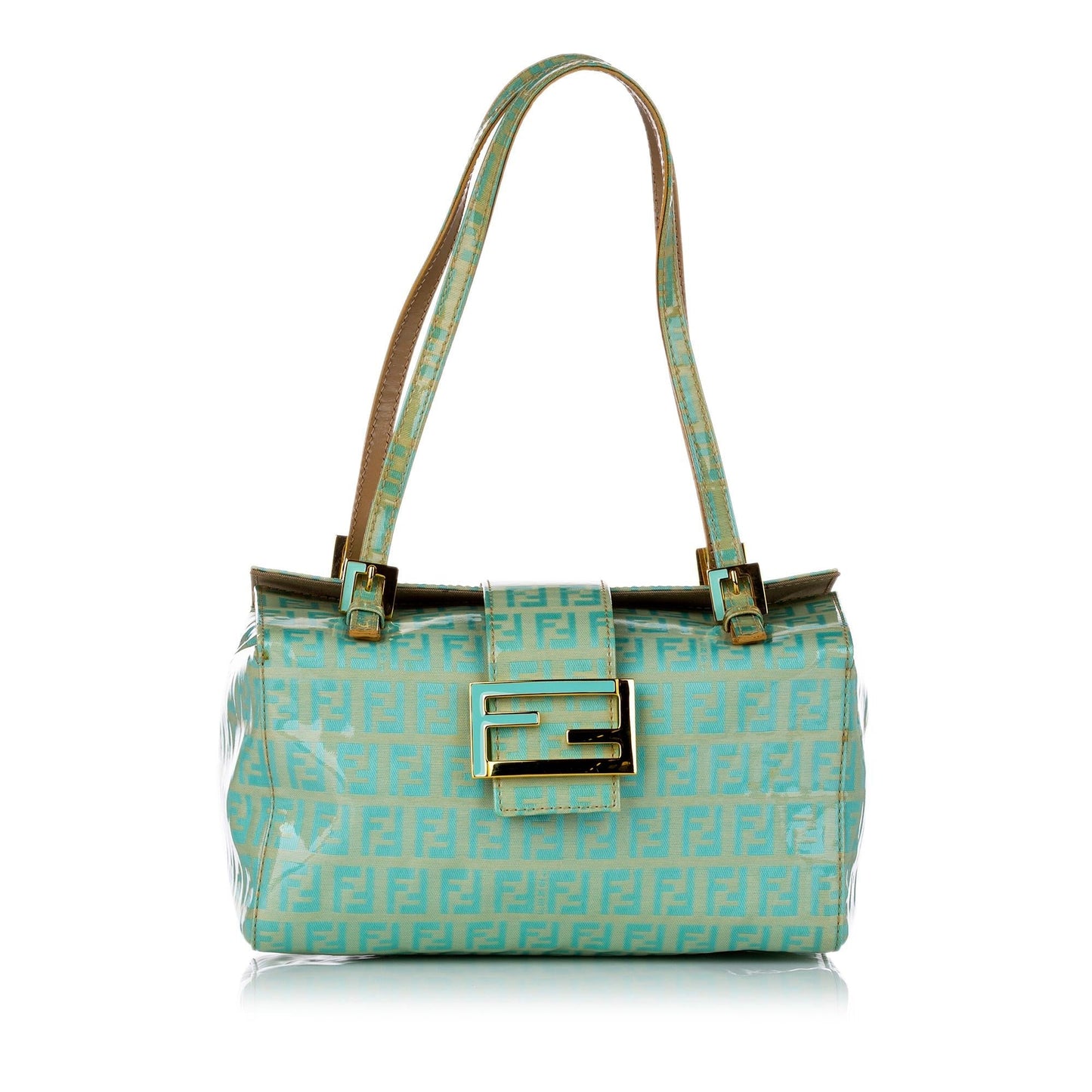 Fendi Zucchino Patent Leather Shoulder Bag (30257)