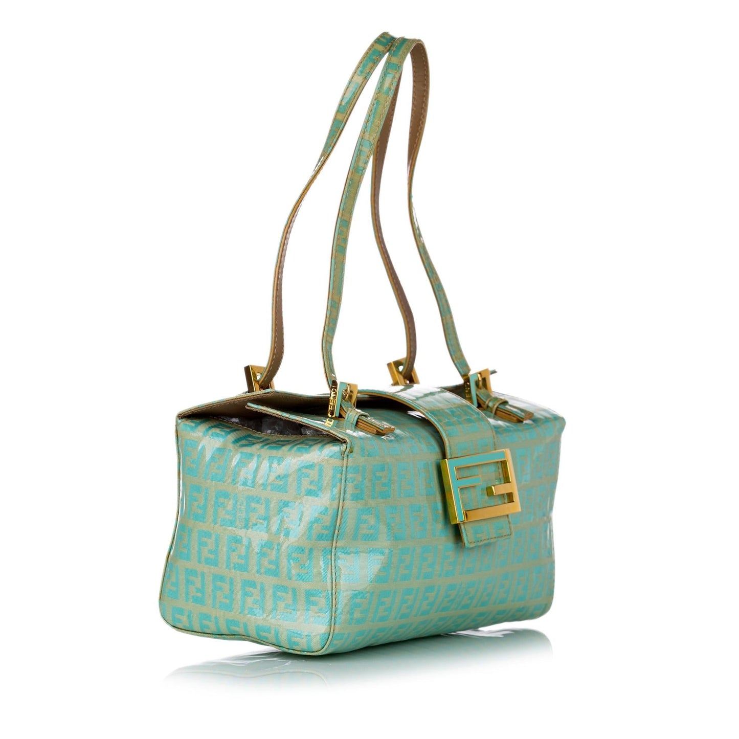 Fendi Zucchino Patent Leather Shoulder Bag (30257)