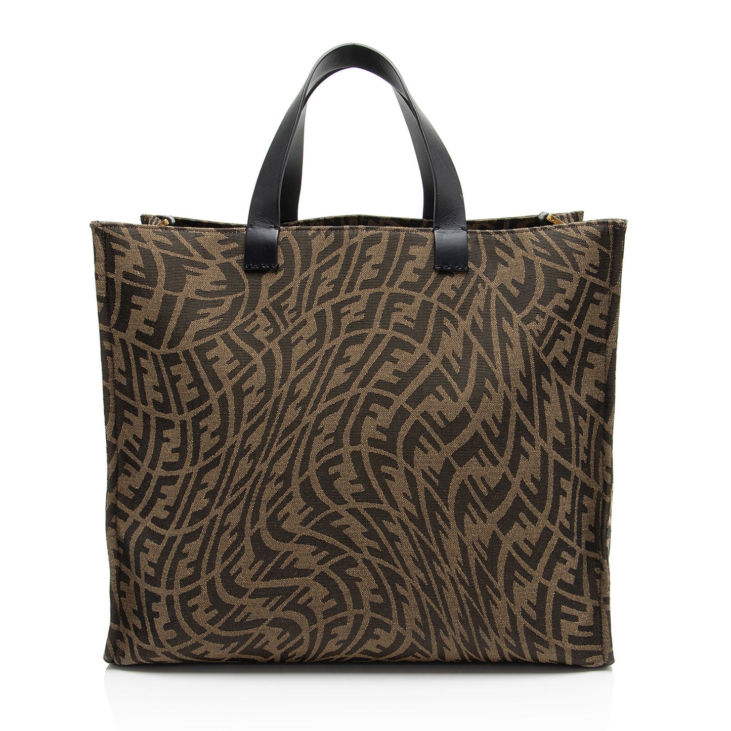 Fendi x Sara Coleman Canvas Fish Eye Medium Baguette Shoulder Bag