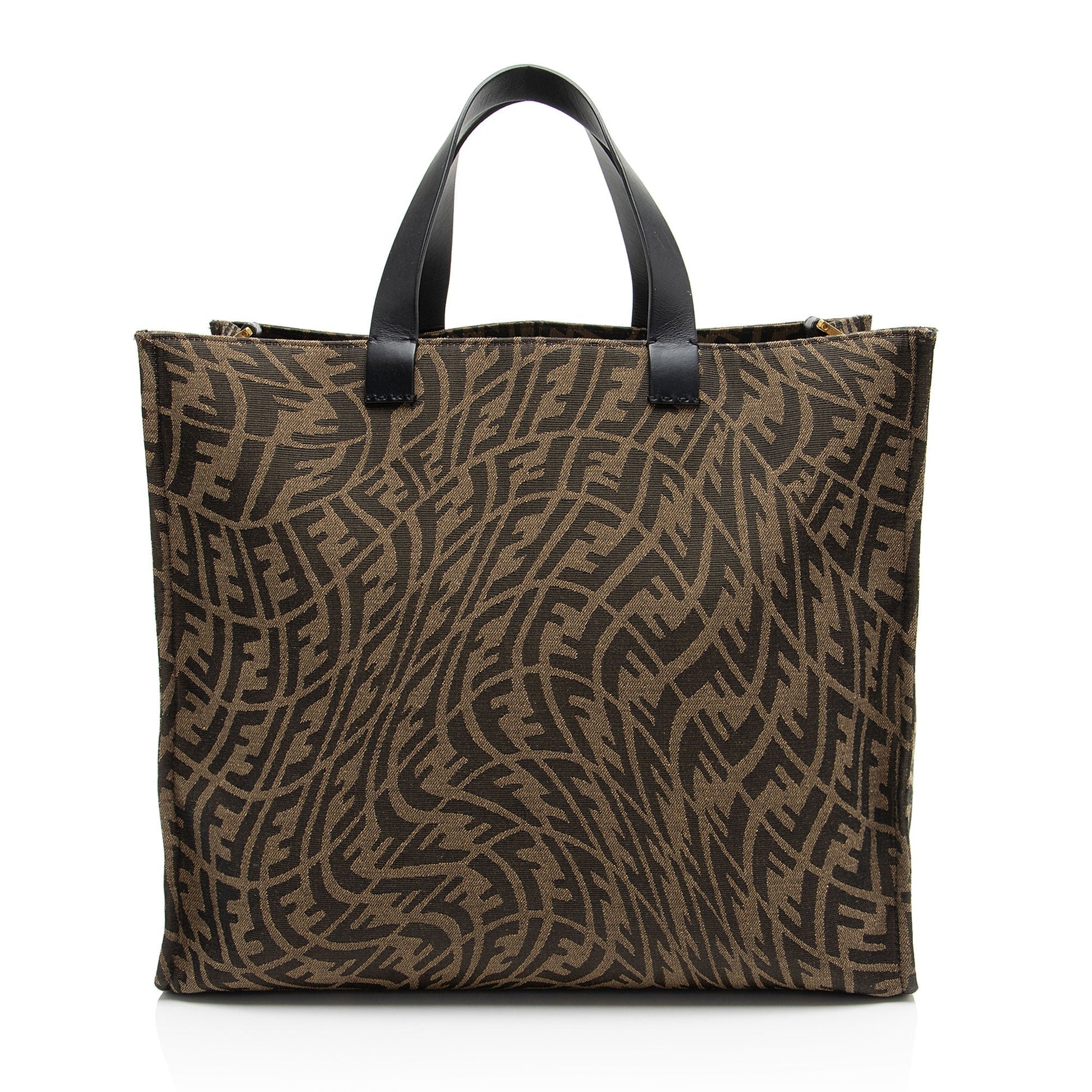 Fendi x Sara Coleman Canvas Fish Eye Medium Baguette Shoulder Bag