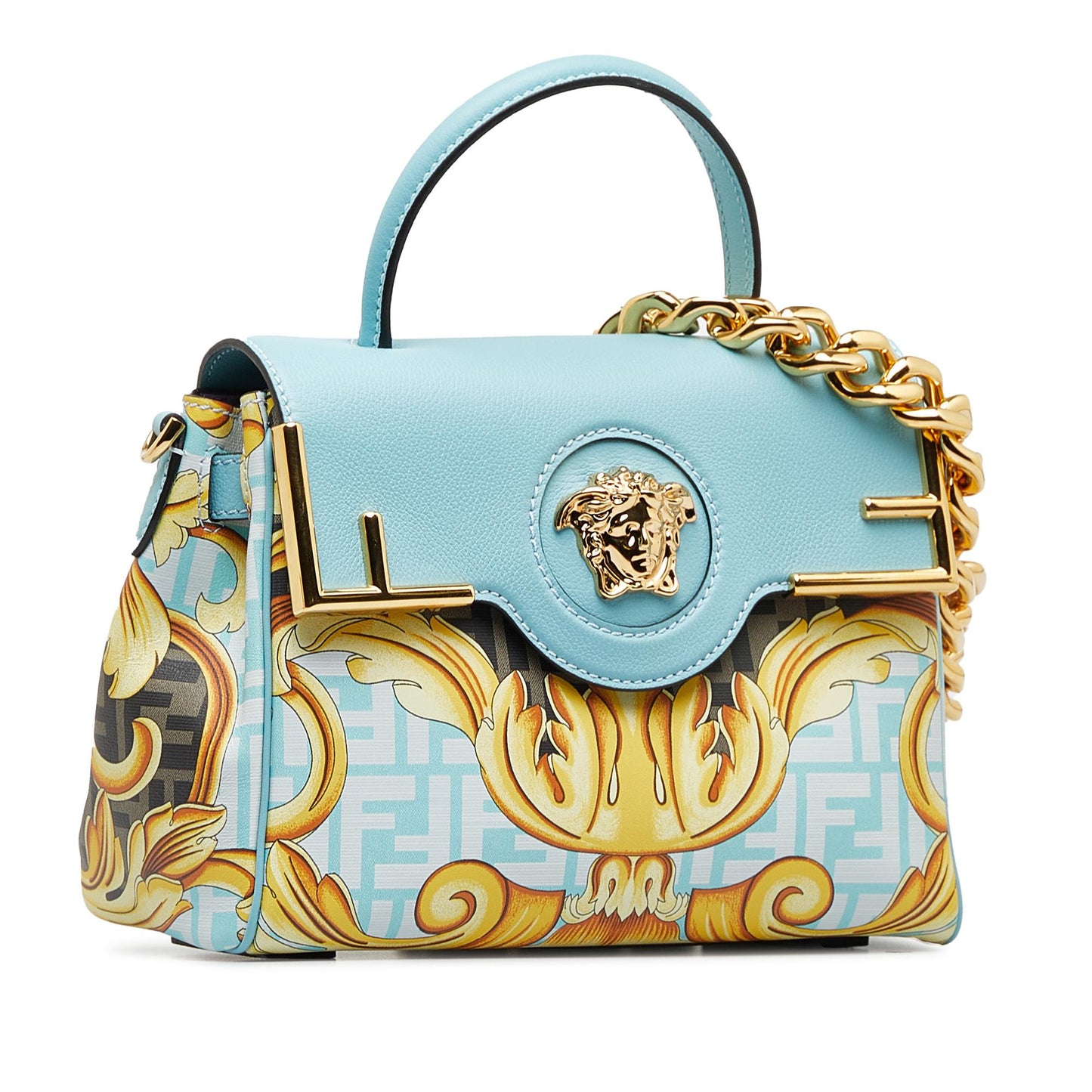 Fendi x Versace Fendace La Medusa Satchel (beO89n)