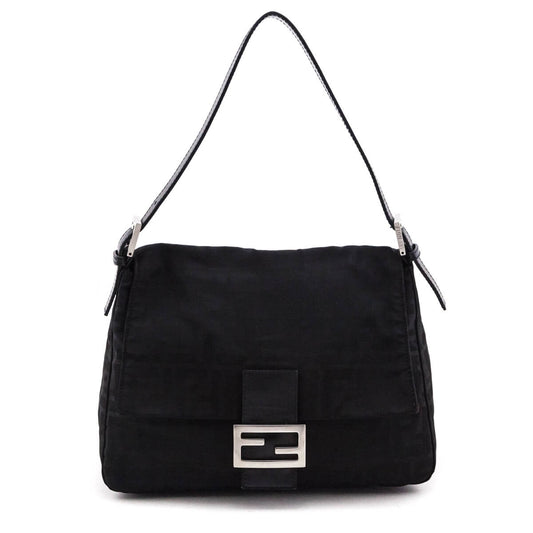 Fendi Black Zucca Mama Baguette