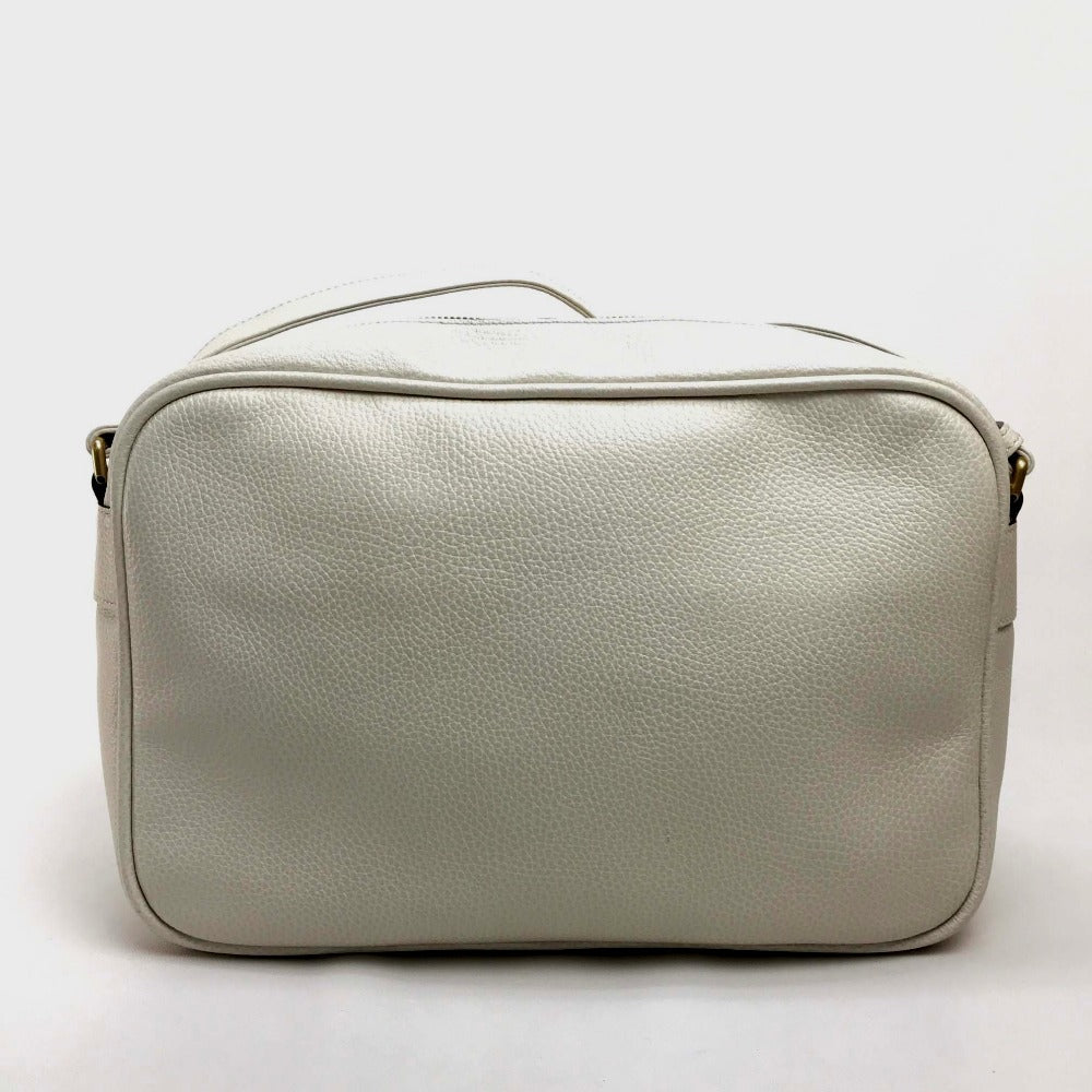 GUCCI Shoulder Bag 523589 leather white Logo print Women