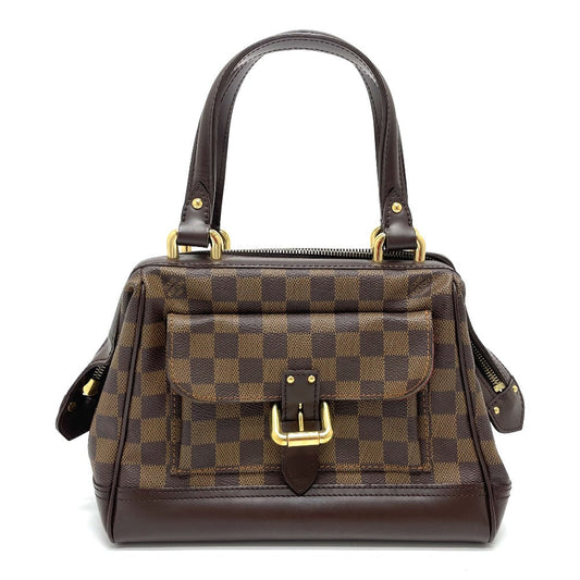 LOUIS VUITTON Handbag Damier canvas, leather Brown Damier Knightsbridge Women