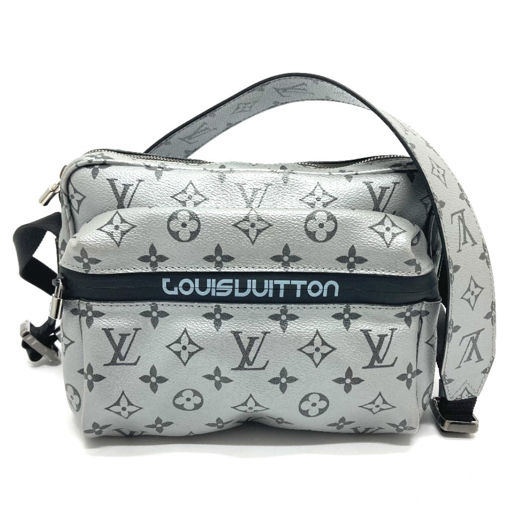 LOUIS VUITTON Shoulder Bag Monogram Canvas, Monogram Reflect Canvas Silver Monogram reflect Messenger PM