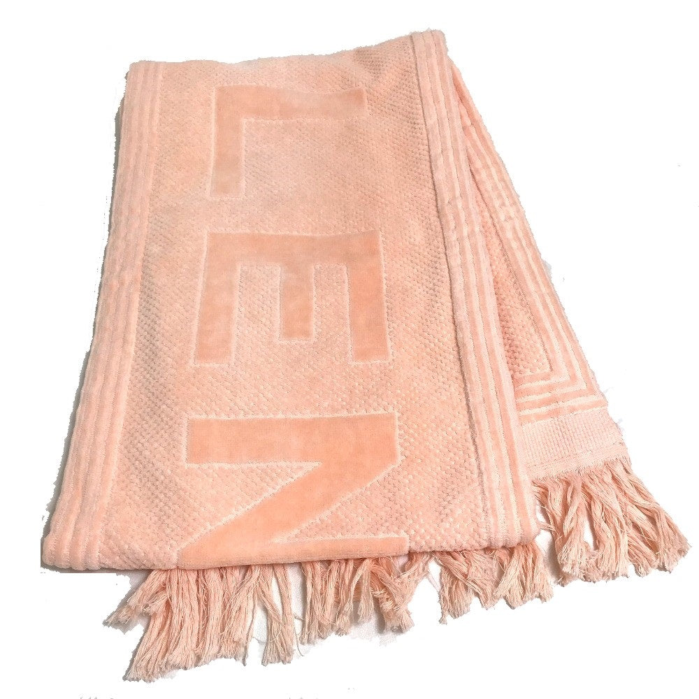 BALENCIAGA towel 535525 cotton Orange pink type Big logo unisex(Unisex) 30Ã200 cm