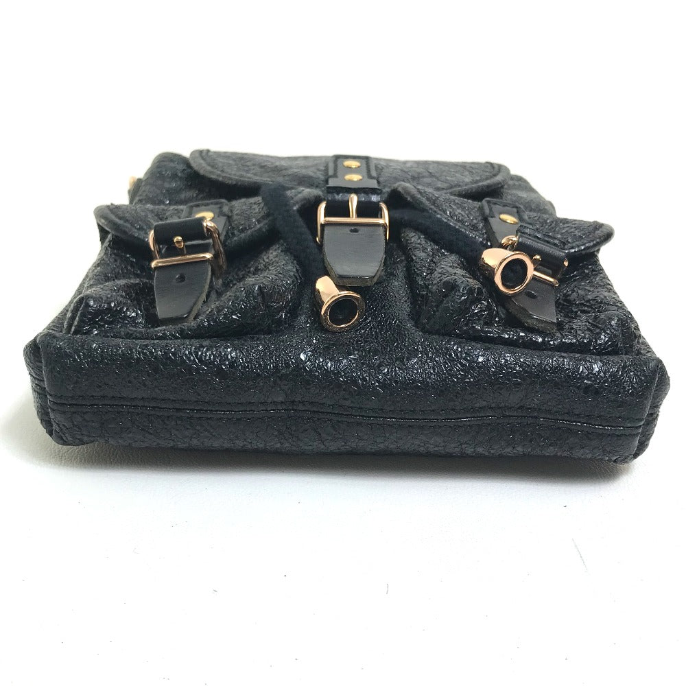 BALENCIAGA Handbag 128520 Embossed leather black One handle Chain Women