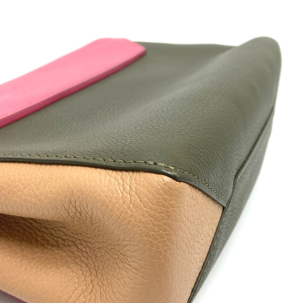 LOUIS VUITTON Shoulder Bag leather Pink x Khaki x Beige Tricolor Rock Me 2 BB Women