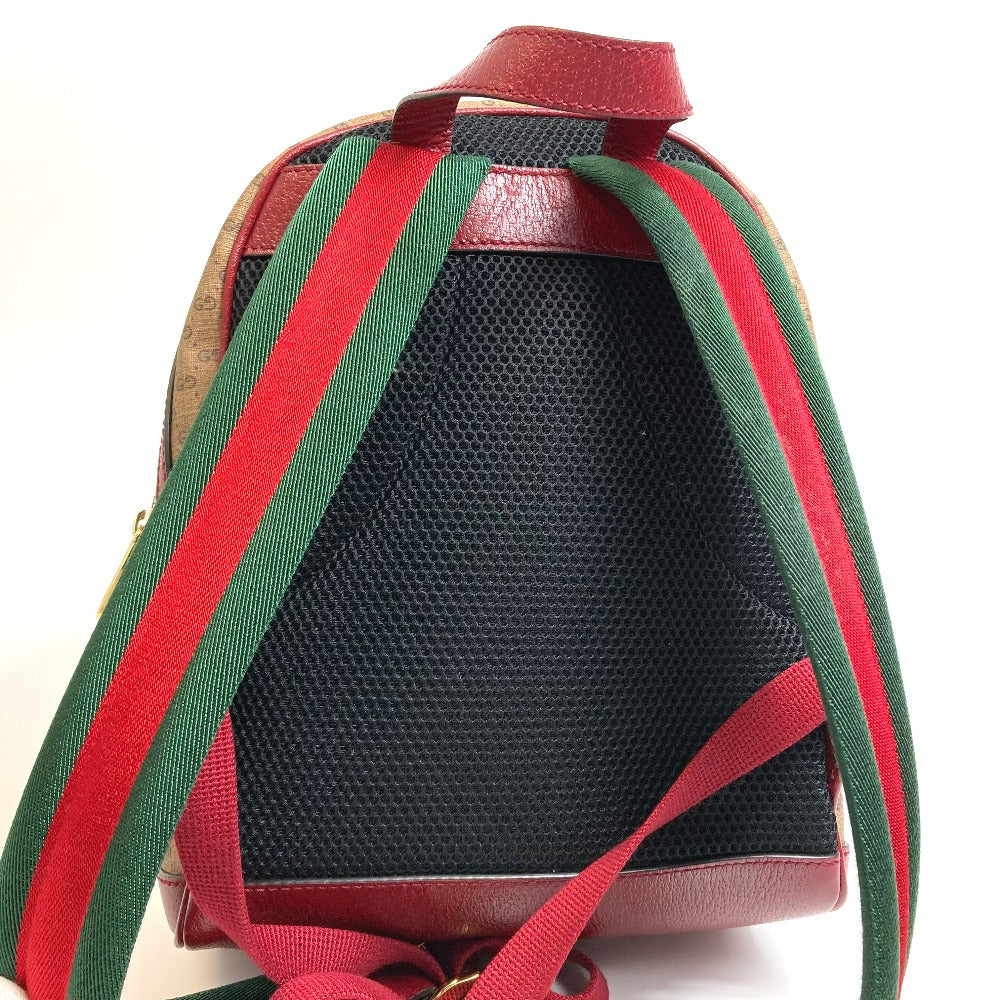 GUCCI Backpack 647816 PVC / Leather Beige x red GG Supreme Doraemon x GUCCI Small unisex(Unisex)