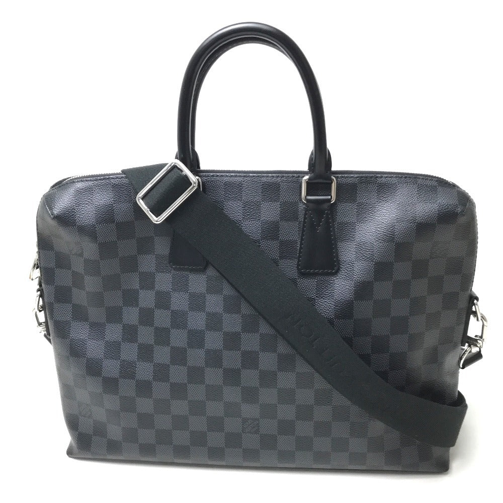 LOUIS VUITTON Business bag Damier Grafitto Canvas black Damier Graphite Porto Documan Jules mens