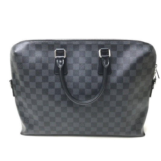 LOUIS VUITTON Business bag N48224 Damier Grafitto Canvas black Damier Graphite Porto Documan Jules