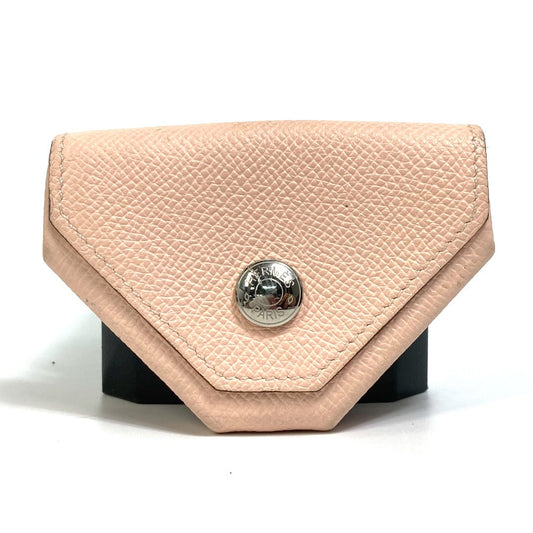 HERMES Coin case Epsom pink Revan Cattle Women
