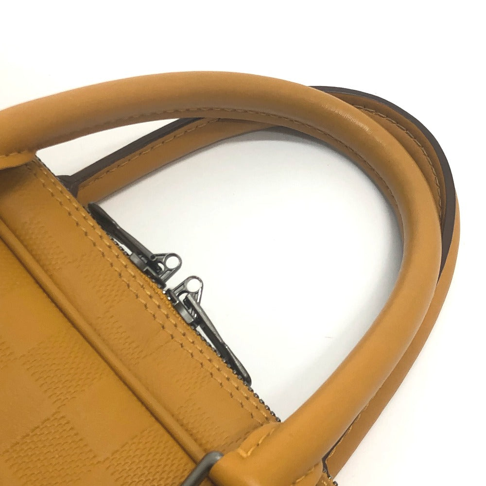 LOUIS VUITTON Business bag N41218 Damier Anfini Leather Yellow type Anfini Handbag Women