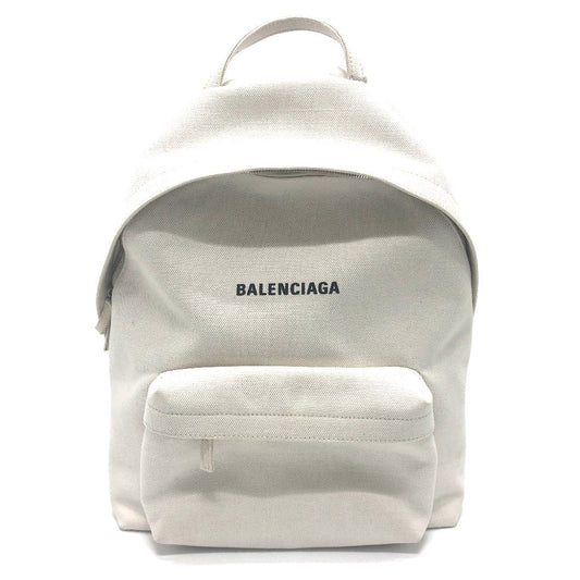 BALENCIAGA Backpack 552374 canvas white logo Backpack mens