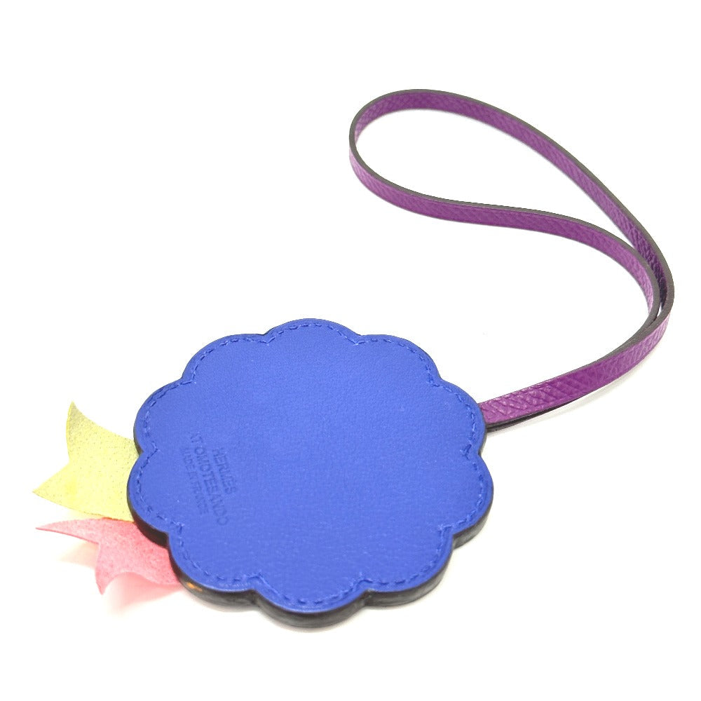 HERMES Bag charm Anyomilo / Epsom purple flour Limited to Omotesando Women