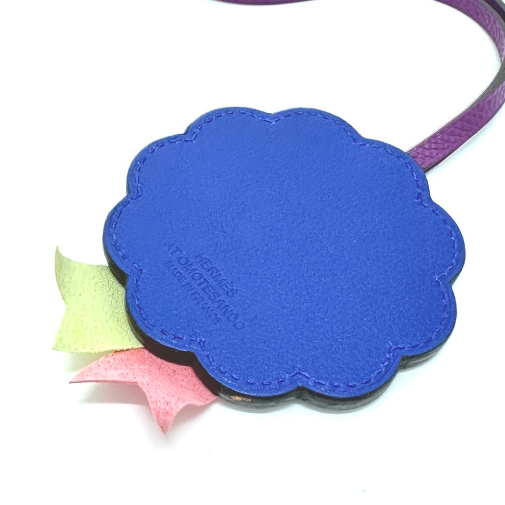 HERMES Bag charm Anyomilo / Epsom purple flour Limited to Omotesando Women