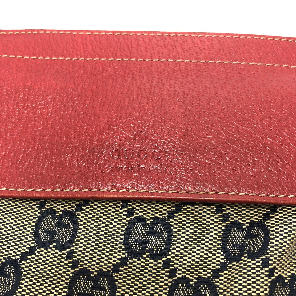 GUCCI Waist bag 28566 GG canvas / leather Red GG/logo Sling bag mens