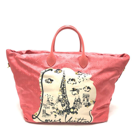 LOUIS VUITTON Tote Bag Nylon pink cruise line monogram Cava Nouvelle Vague Women
