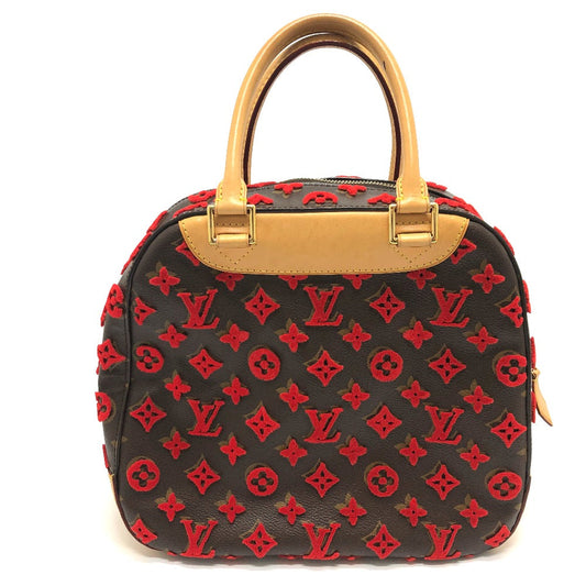 LOUIS VUITTON Handbag M40922 Monogram canvas Brown / Red Monogram 3D tuffet Deauville Cube