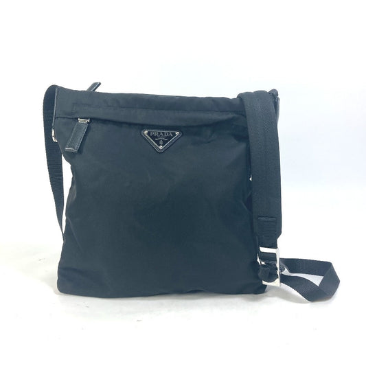 PRADA Shoulder Bag 2VH055 Nylon black With logo Triangle logo plate mens