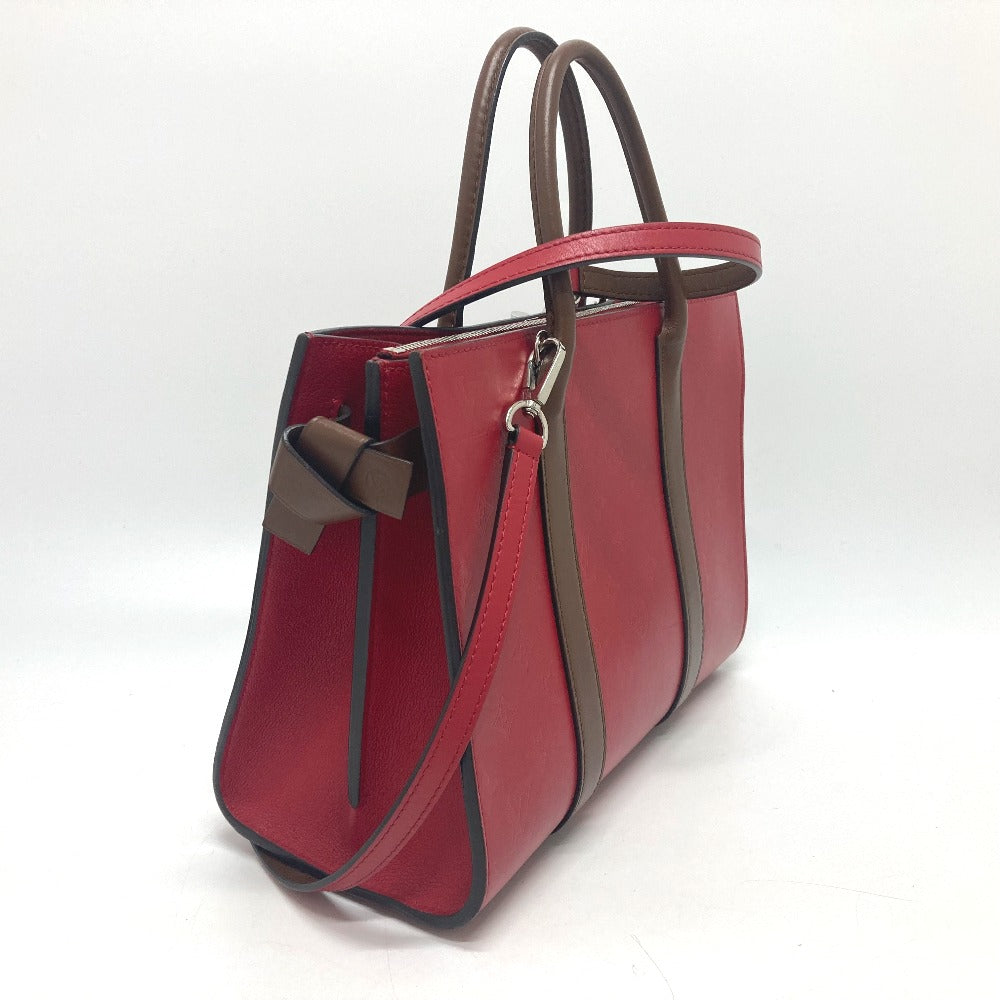 LOUIS VUITTON Tote Bag leather Red Monogram Very Tote MM Women
