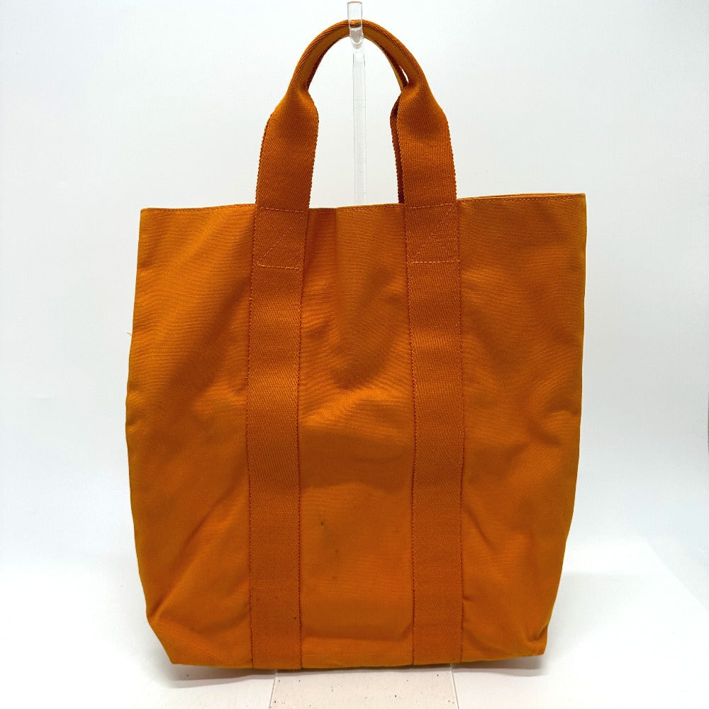 HERMES Tote Bag canvas Orange Fool Toe Kabas Women