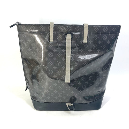 LOUIS VUITTON Tote Bag Plastics black Monogram Eclipse Glaze Zipped tote mens
