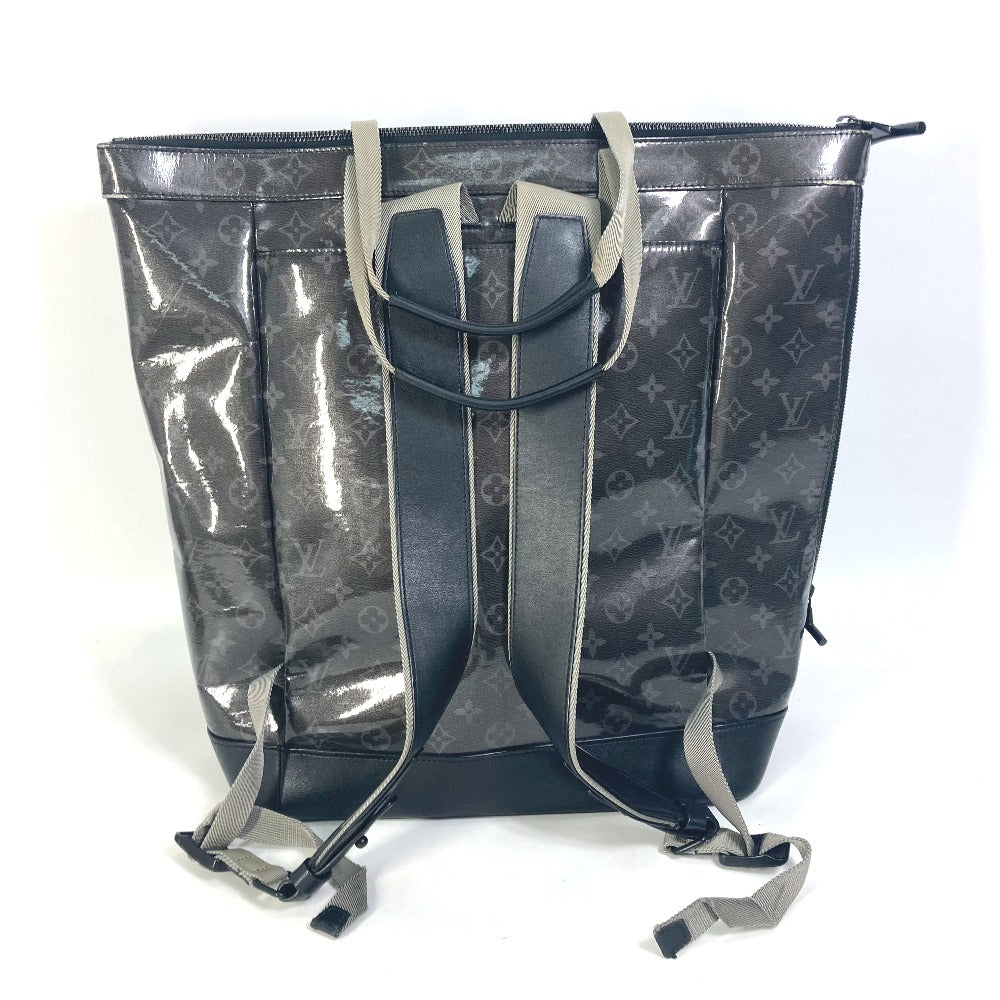 LOUIS VUITTON Tote Bag Plastics black Monogram Eclipse Glaze Zipped tote mens