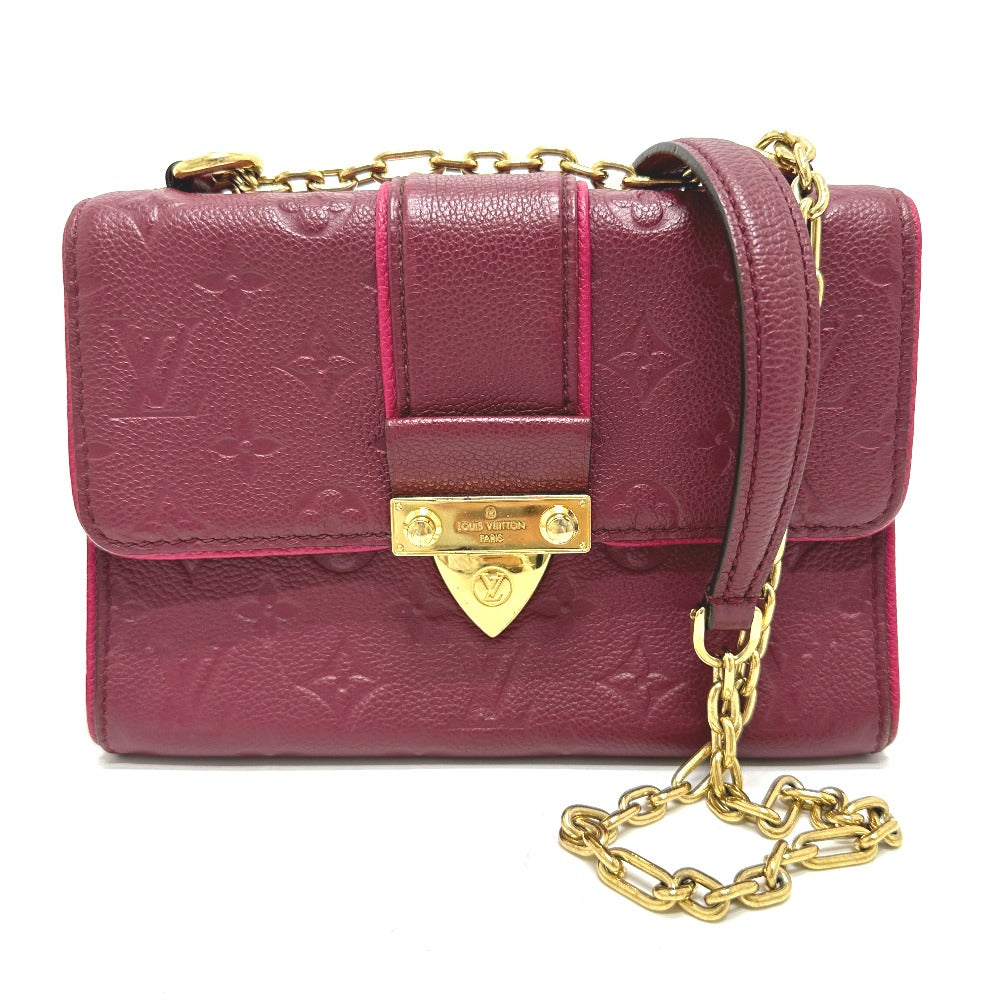 LOUIS VUITTON Shoulder Bag Monogram Ann Platt Leather wine-red Monogram Ann Platt Saint-Sulpice PM Women