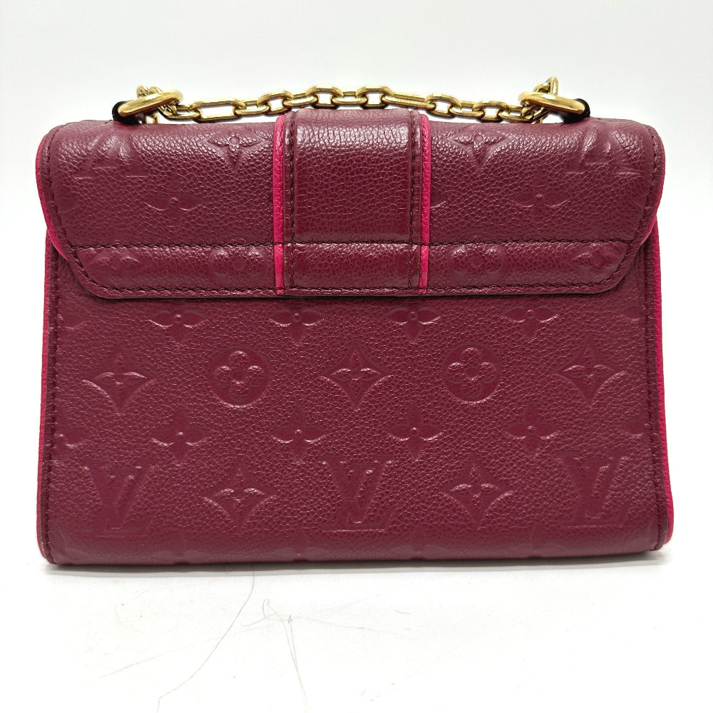 LOUIS VUITTON Shoulder Bag Monogram Ann Platt Leather wine-red Monogram Ann Platt Saint-Sulpice PM Women