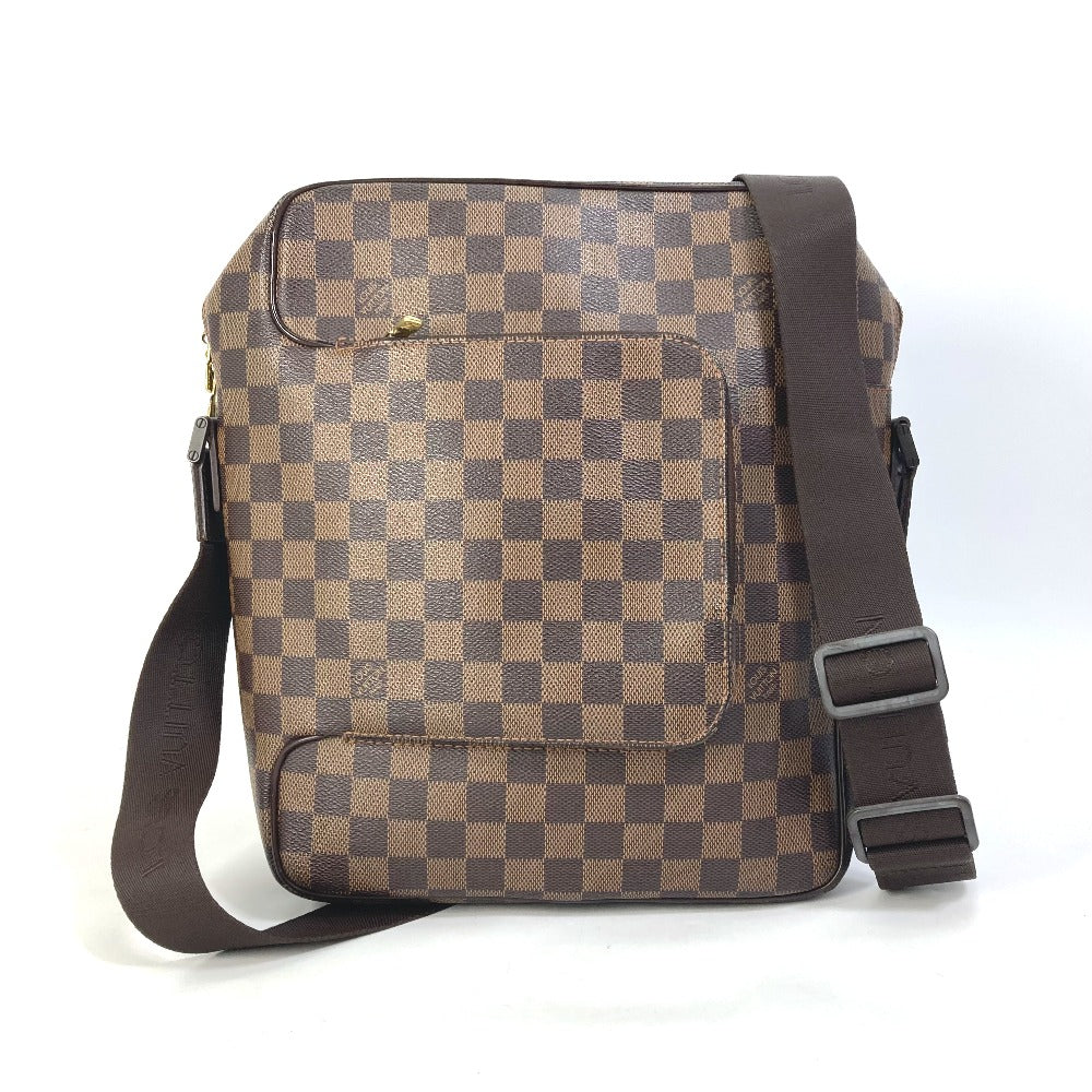 LOUIS VUITTON Shoulder Bag Damier canvas Brown Damier Olaf MM mens