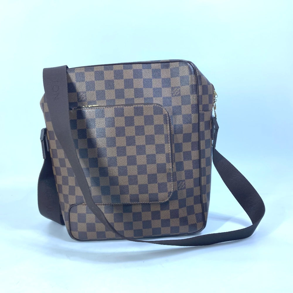 LOUIS VUITTON Shoulder Bag Damier canvas Brown Damier Olaf MM mens