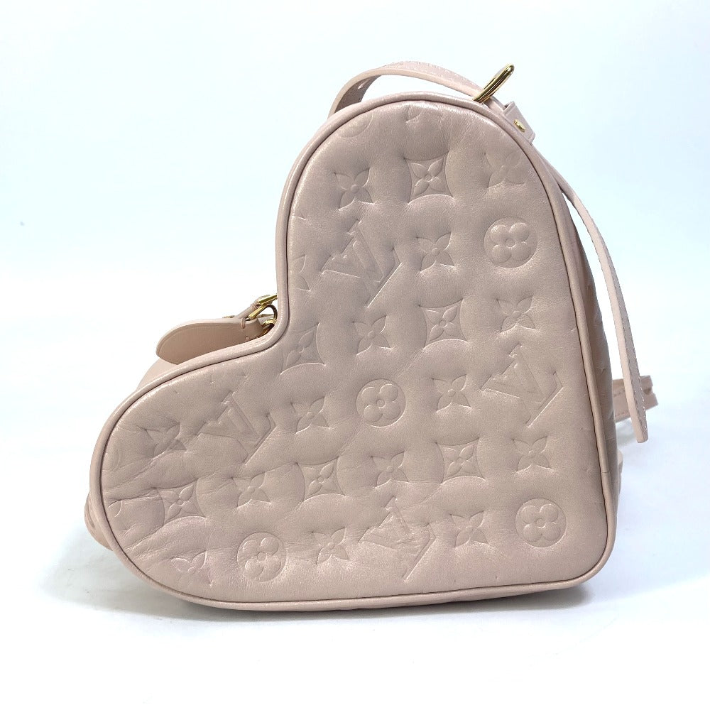 LOUIS VUITTON Shoulder Bag leather pink Monogram Sac Cool Fallen Love