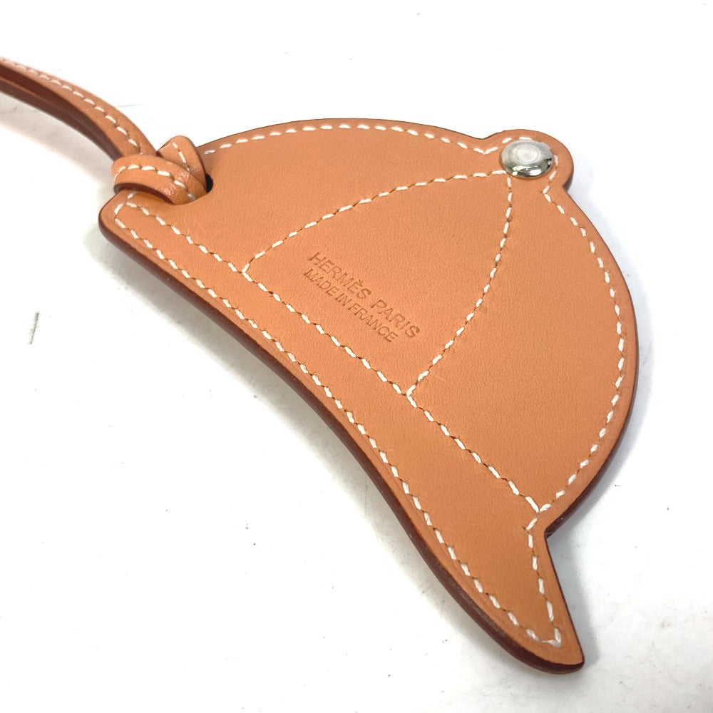 HERMES Bag charm leather purple paddock bombay charm Women