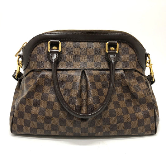 LOUIS VUITTON Handbag Damier canvas Brown Damier Trevi GM Women