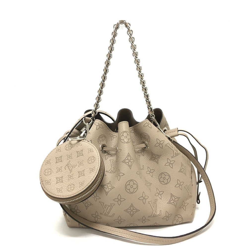 LOUIS VUITTON Shoulder Bag Monogram Mahina beige Monogram Mahina Bella