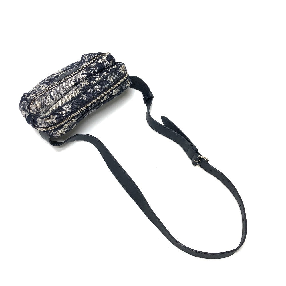 LOUIS VUITTON Sling bag canvas Navy Monogram tapestry Bum back mens