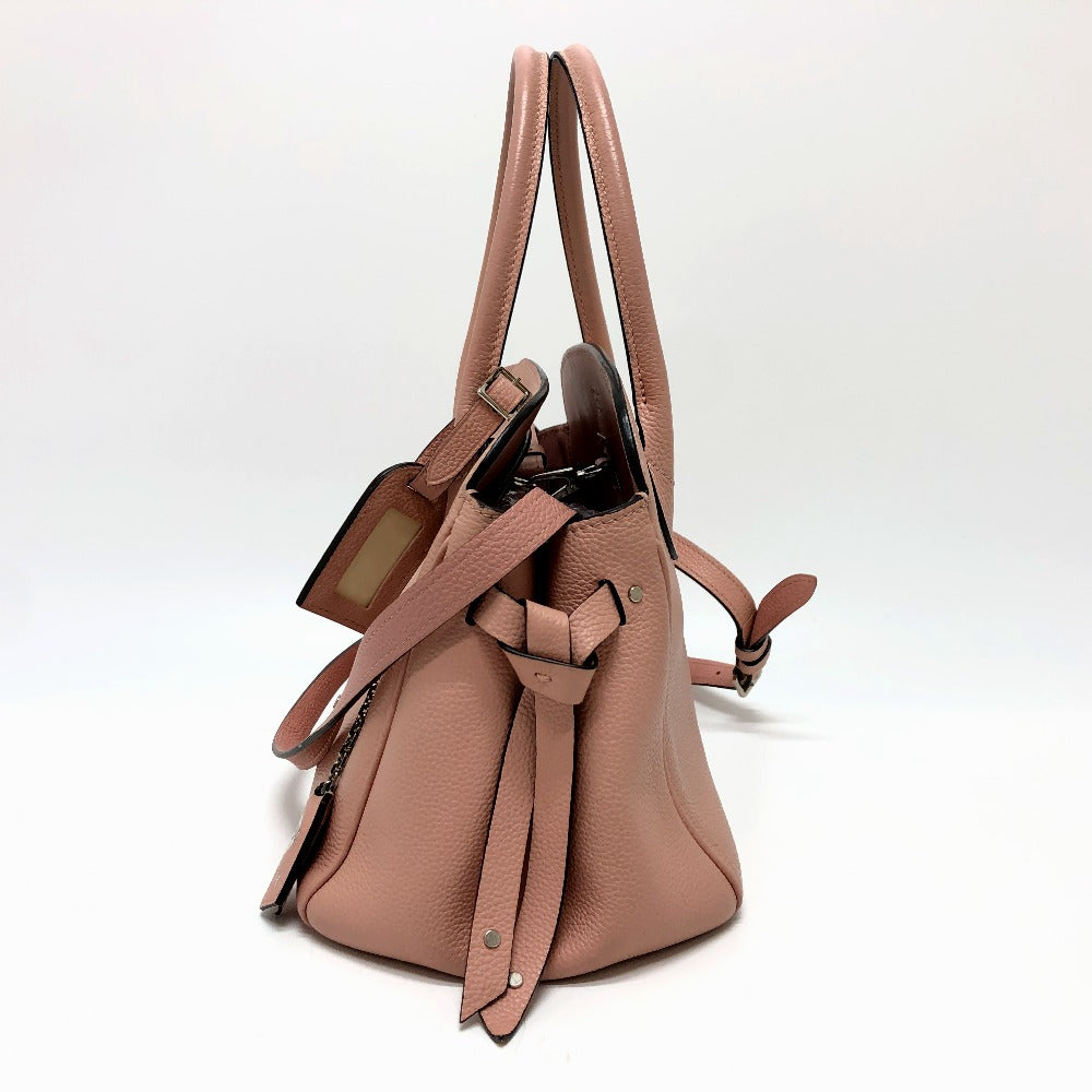 LOUIS VUITTON Handbag leather pink Mira PM Women