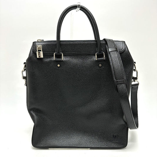 LOUIS VUITTON Tote Bag Taurillon Clemence Leather black Greenwich mens