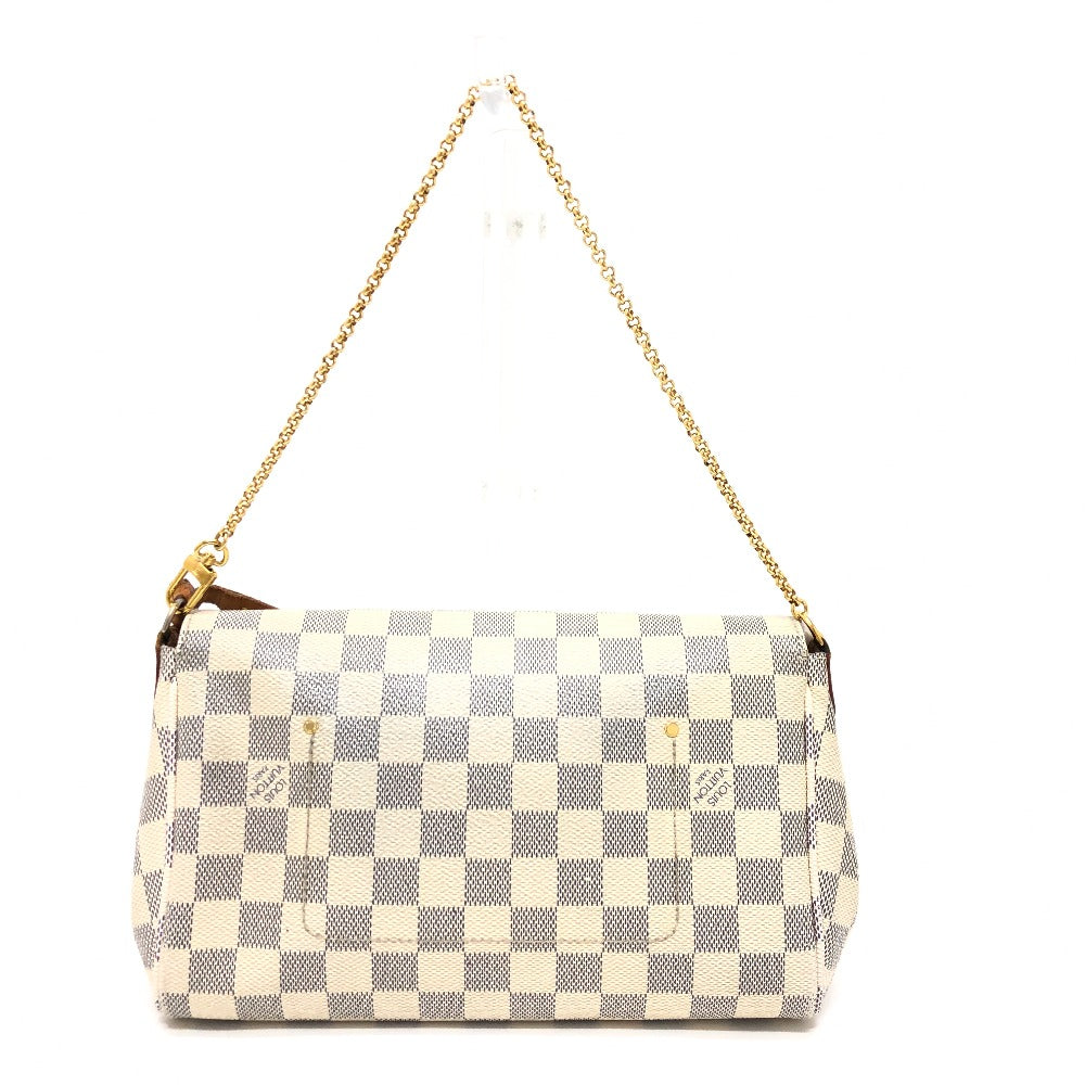 LOUIS VUITTON Shoulder Bag Damier Azur Canvas white Damier Azur Favorit MM Women