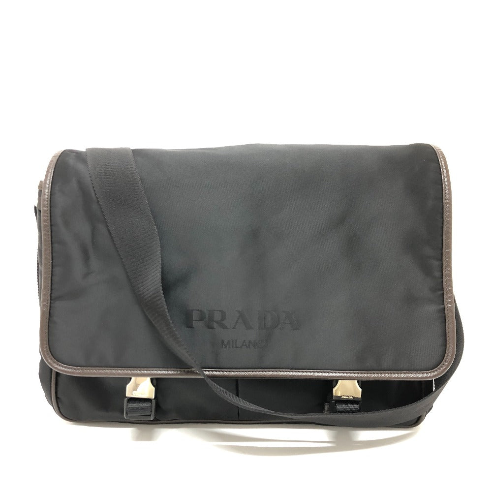PRADA Shoulder Bag VA0793 Nylon black Messenger bag mens