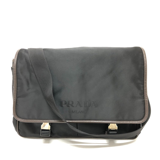 PRADA Shoulder Bag VA0793 Nylon black Messenger bag mens